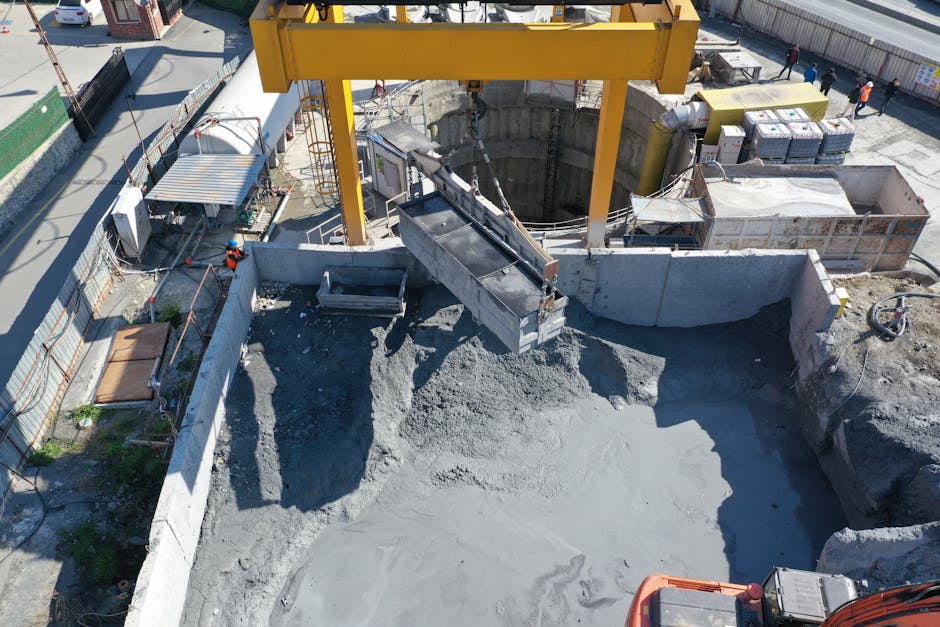 plac budowy z wykorzystaniem nowoczesnych prefabrykatów betonowych w inwestycji publicznej